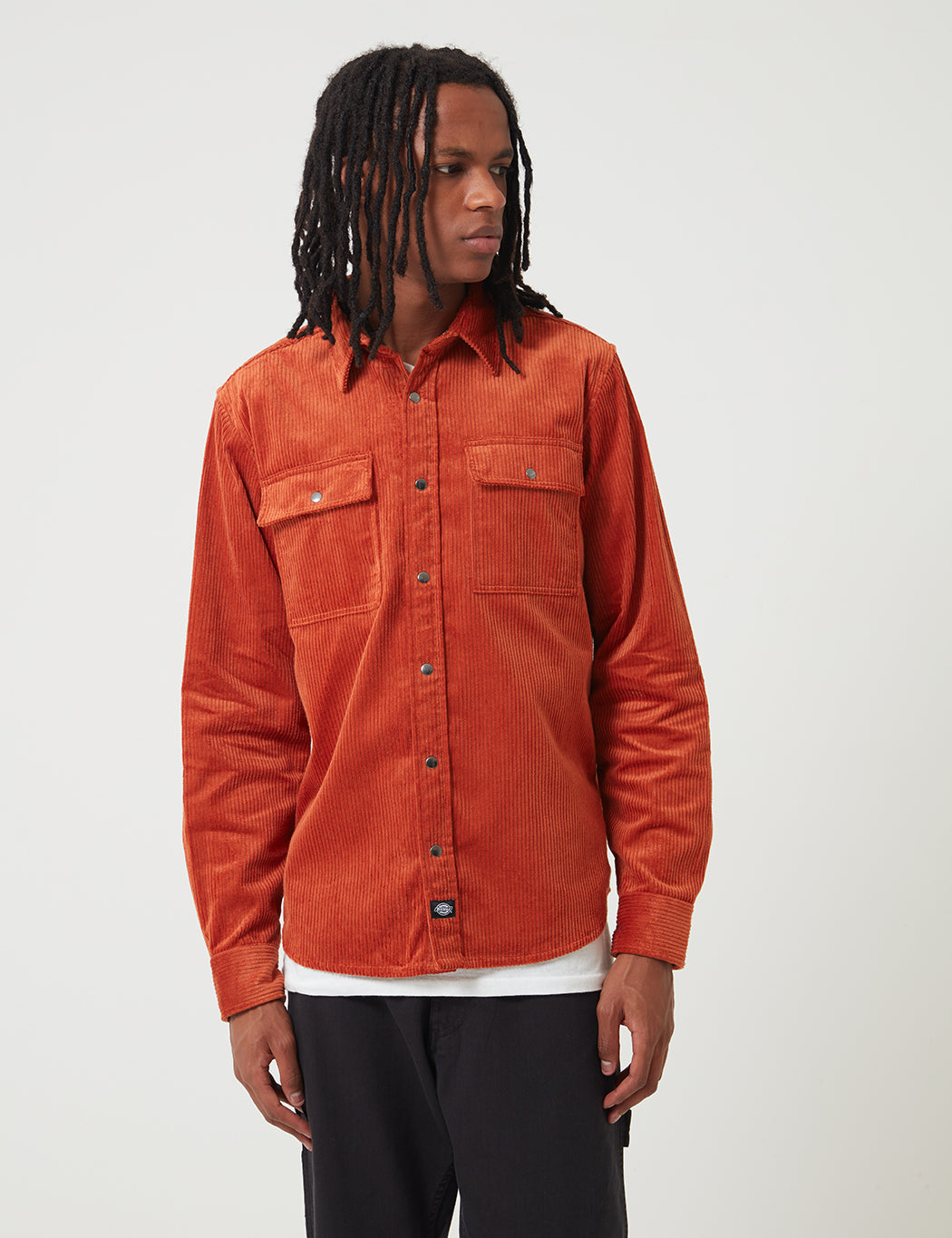 Ivel Cord Shirt - Rust Red