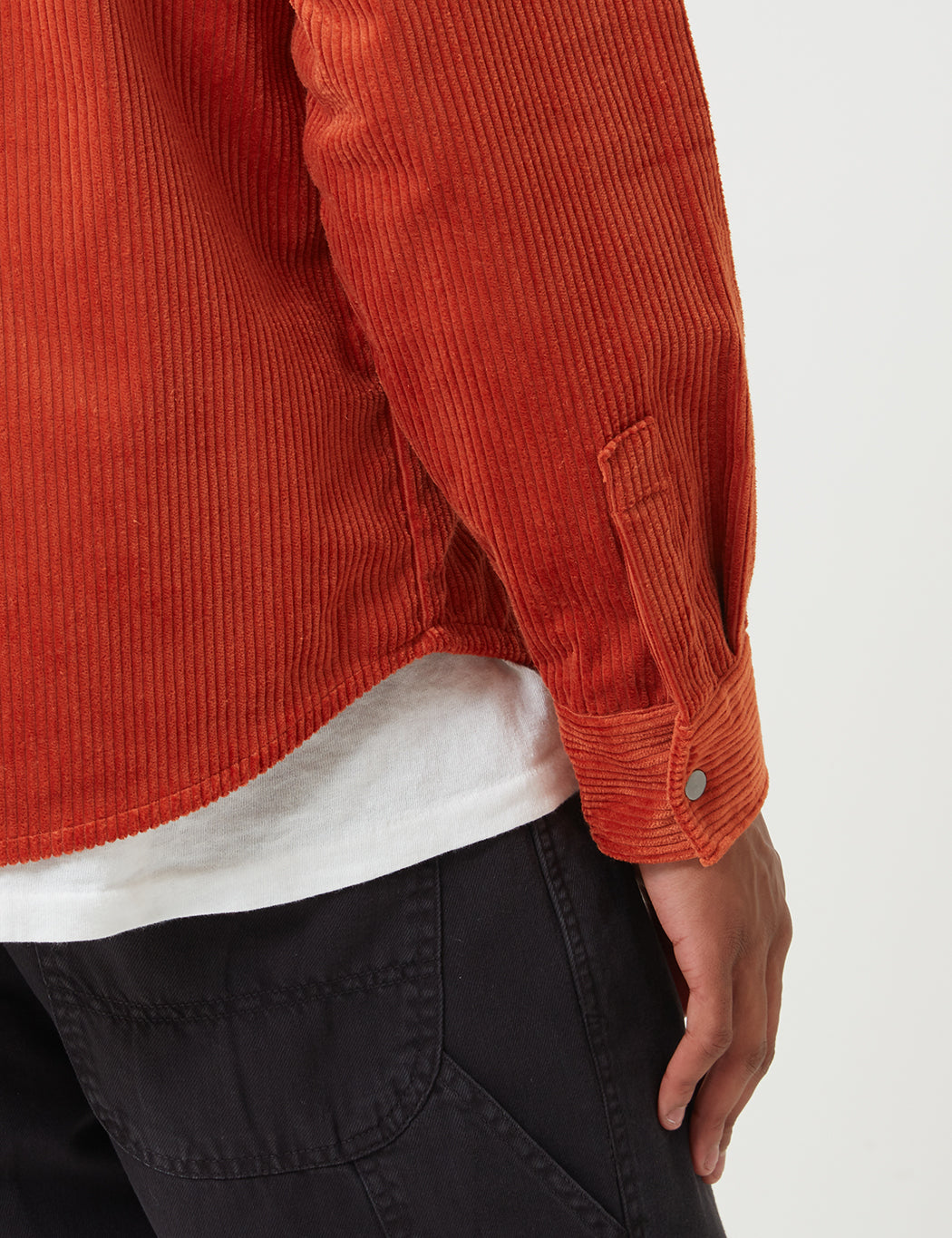Ivel Cord Shirt - Rust Red