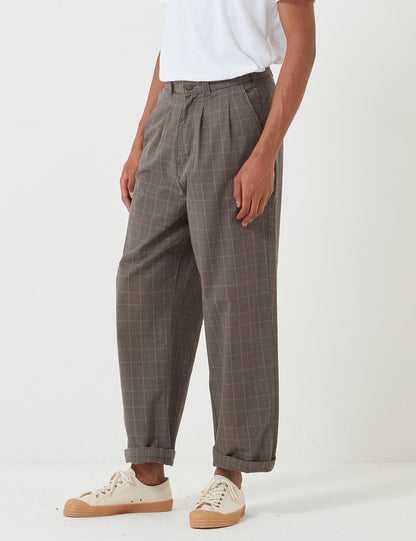 Artemus Pant (Pleated) - Dark Brown