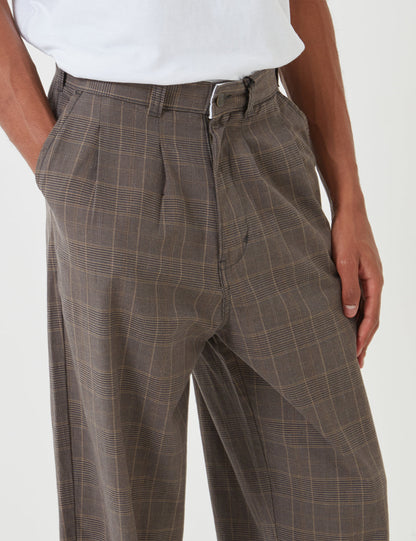 Artemus Pant (Pleated) - Dark Brown