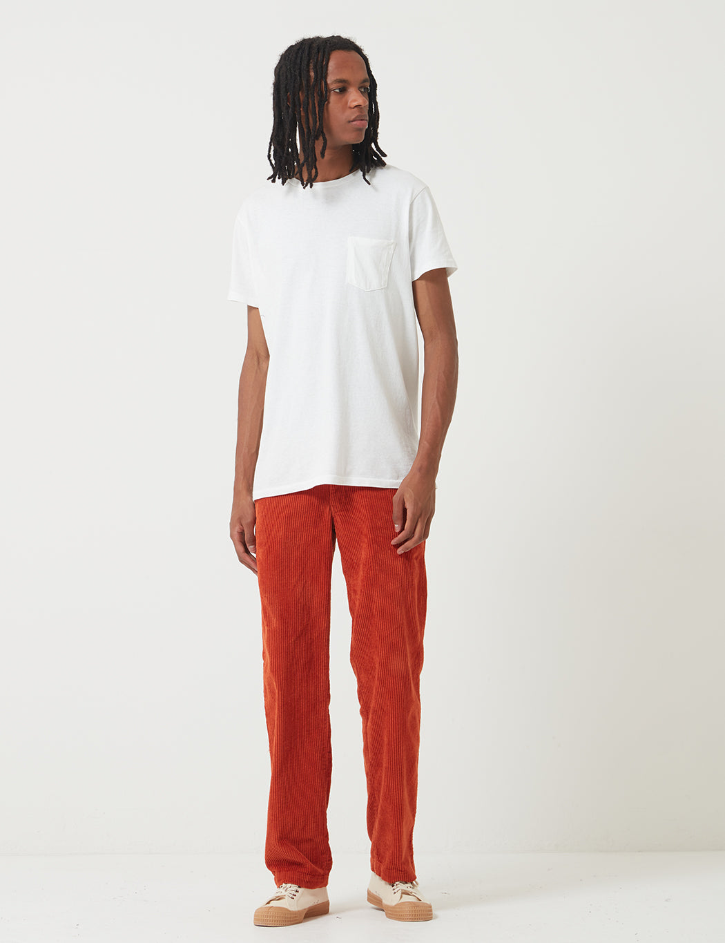 Cloverport Pant (Cord) - Rust Red