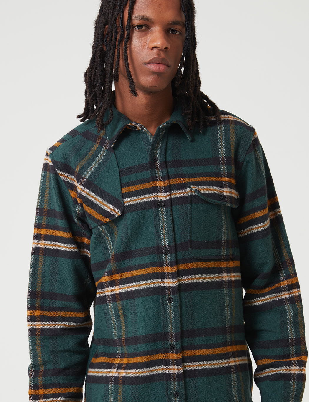 Prestonburg Check Shirt - Forest Green