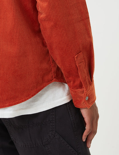 Ivel Cord Shirt - Rust Red