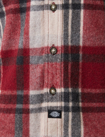 Melber Check Shirt (Wool) - Maroon