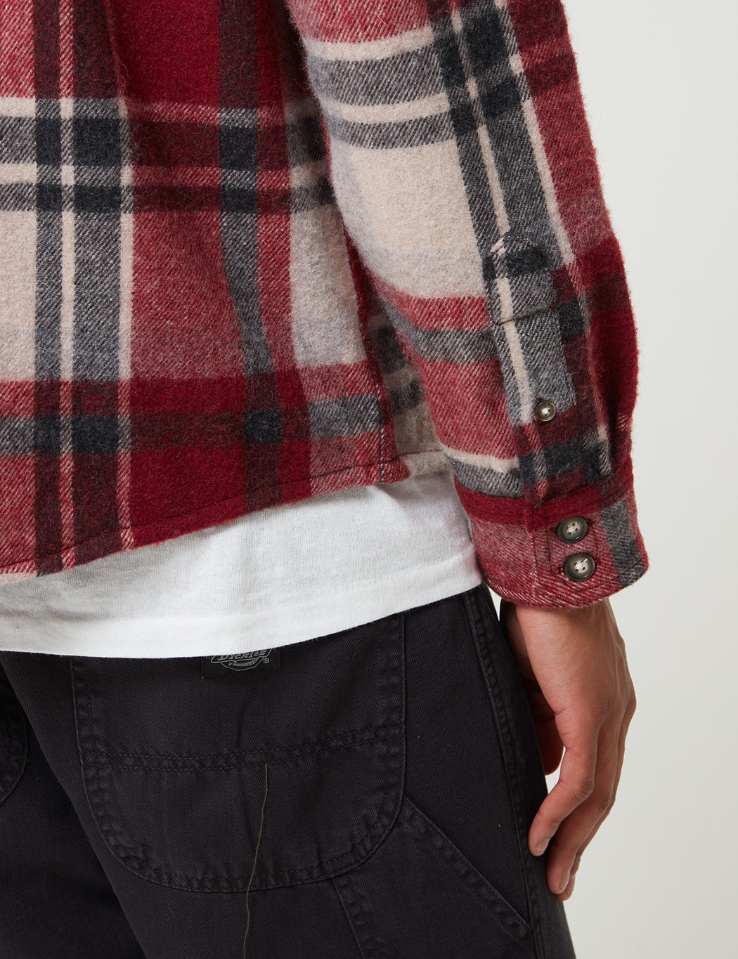 Melber Check Shirt (Wool) - Maroon