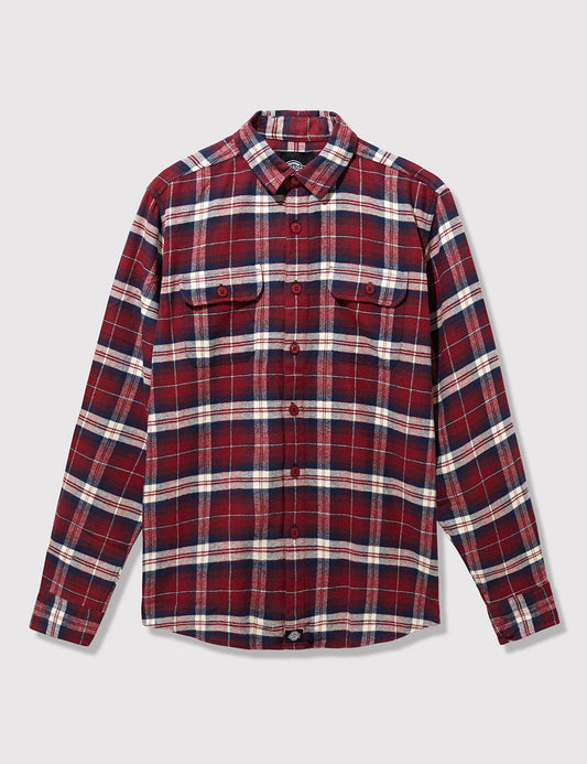 Holton Checked Shirt - Maroon