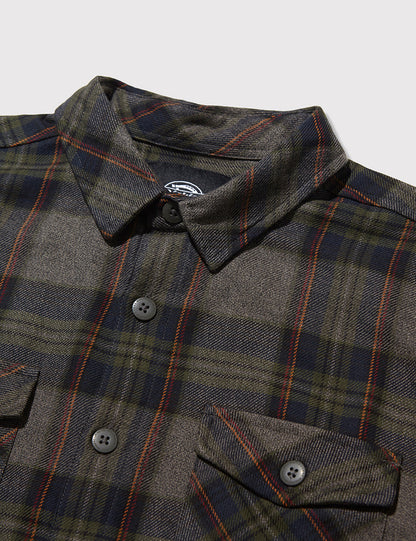Wallace Checked Shirt - Dark Navy