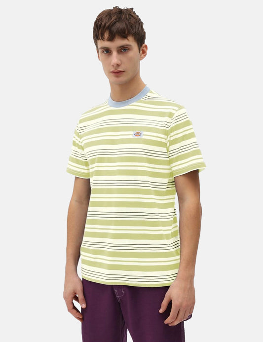 Wheaton T-Shirt (Striped) - Mellow Green