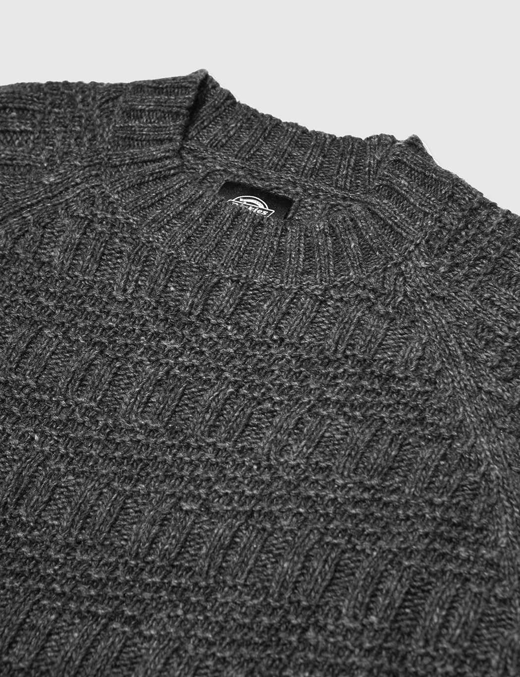 Goodland Knitted Jumper - Dark Grey Melange