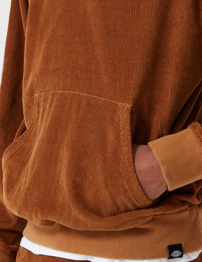 Amonate Hooded Sweatshirt (Cord) - Brown Duck