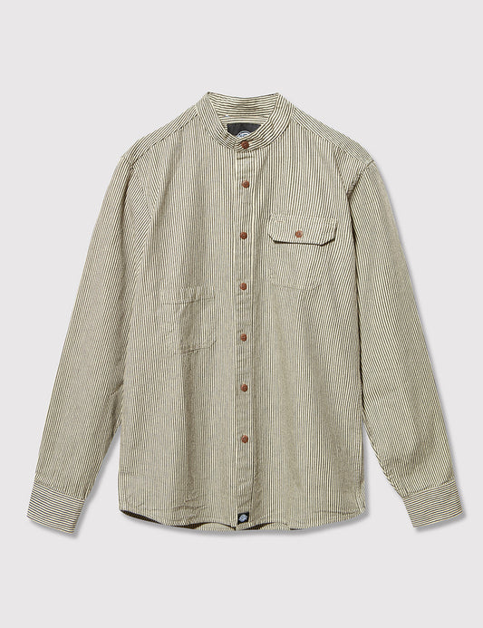 Waldenburg Collarless Shirt - Ecru