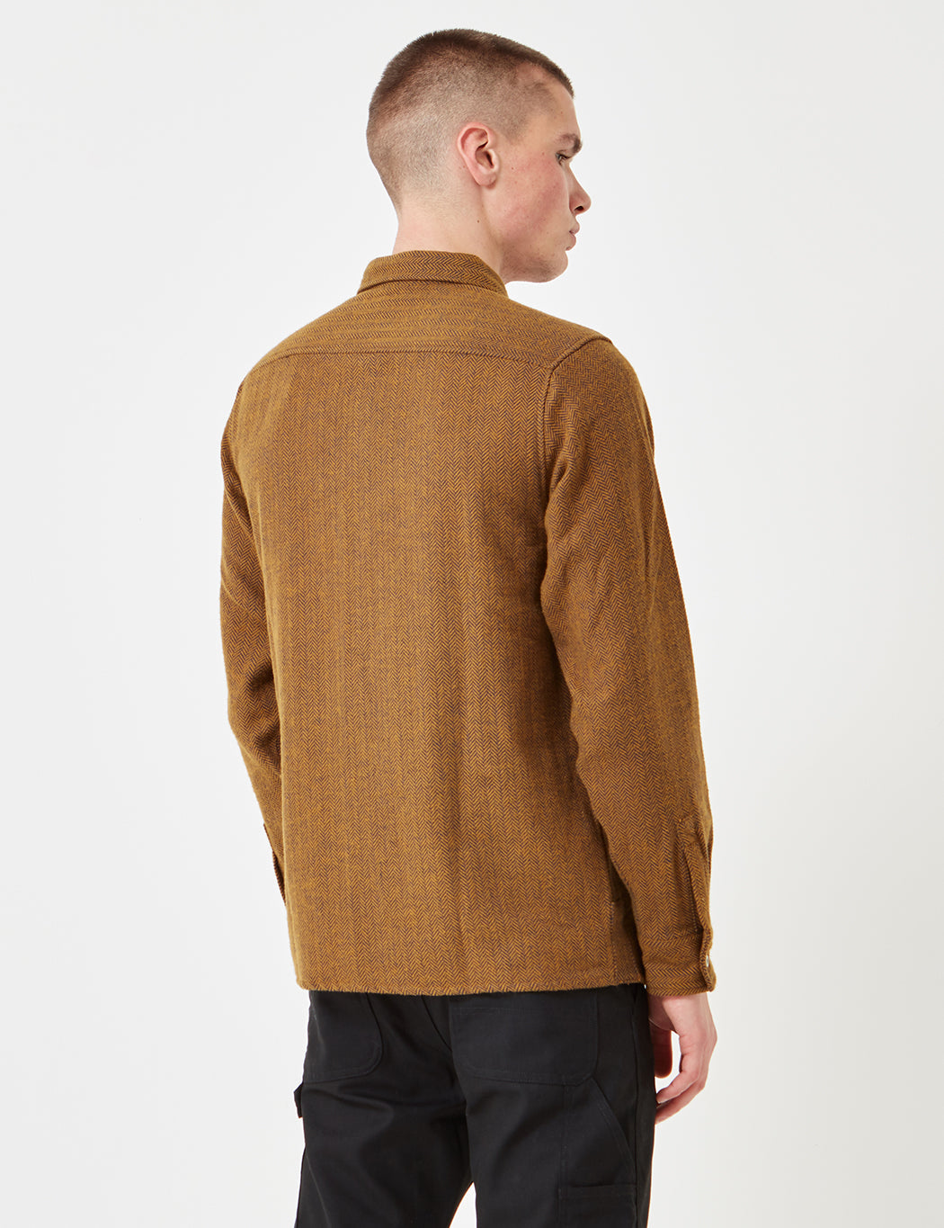 Lewisburg Herringbone Shirt - Brown Duck