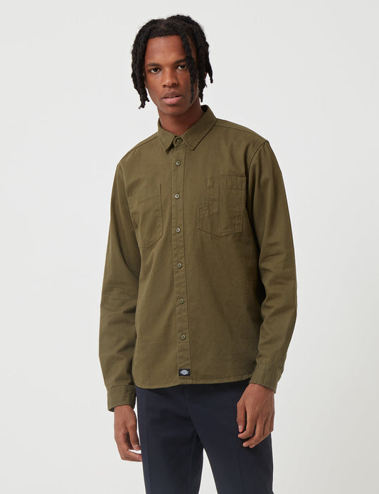 Harper Shirt - Dark Olive Green