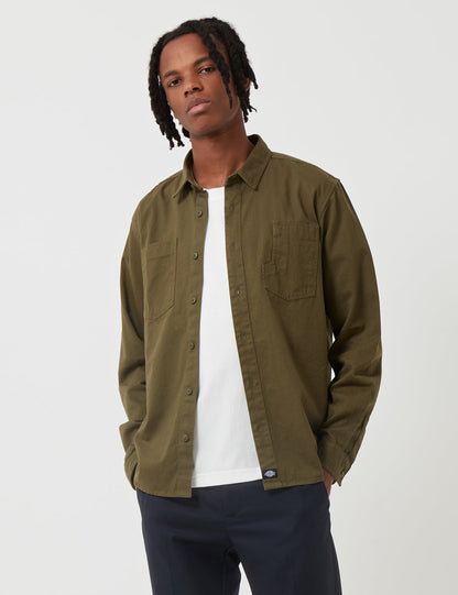 Harper Shirt - Dark Olive Green