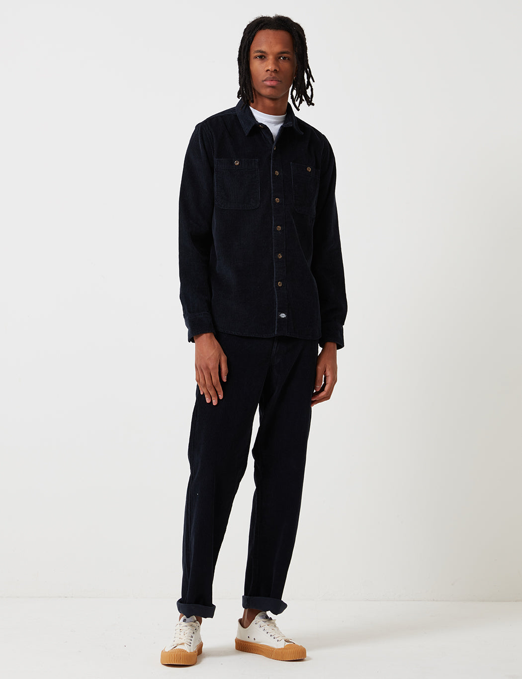 Arthurdale Shirt (Corduroy) - Dark Navy Blue
