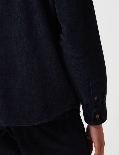 Arthurdale Shirt (Corduroy) - Dark Navy Blue