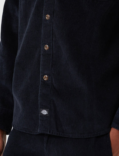 Arthurdale Shirt (Corduroy) - Dark Navy Blue