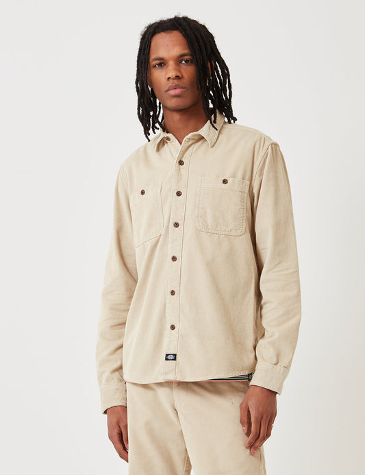 Bayville Cord Shirt - Oyster Grey