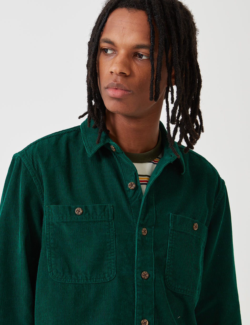 Bayville Cord Shirt - Scout Green