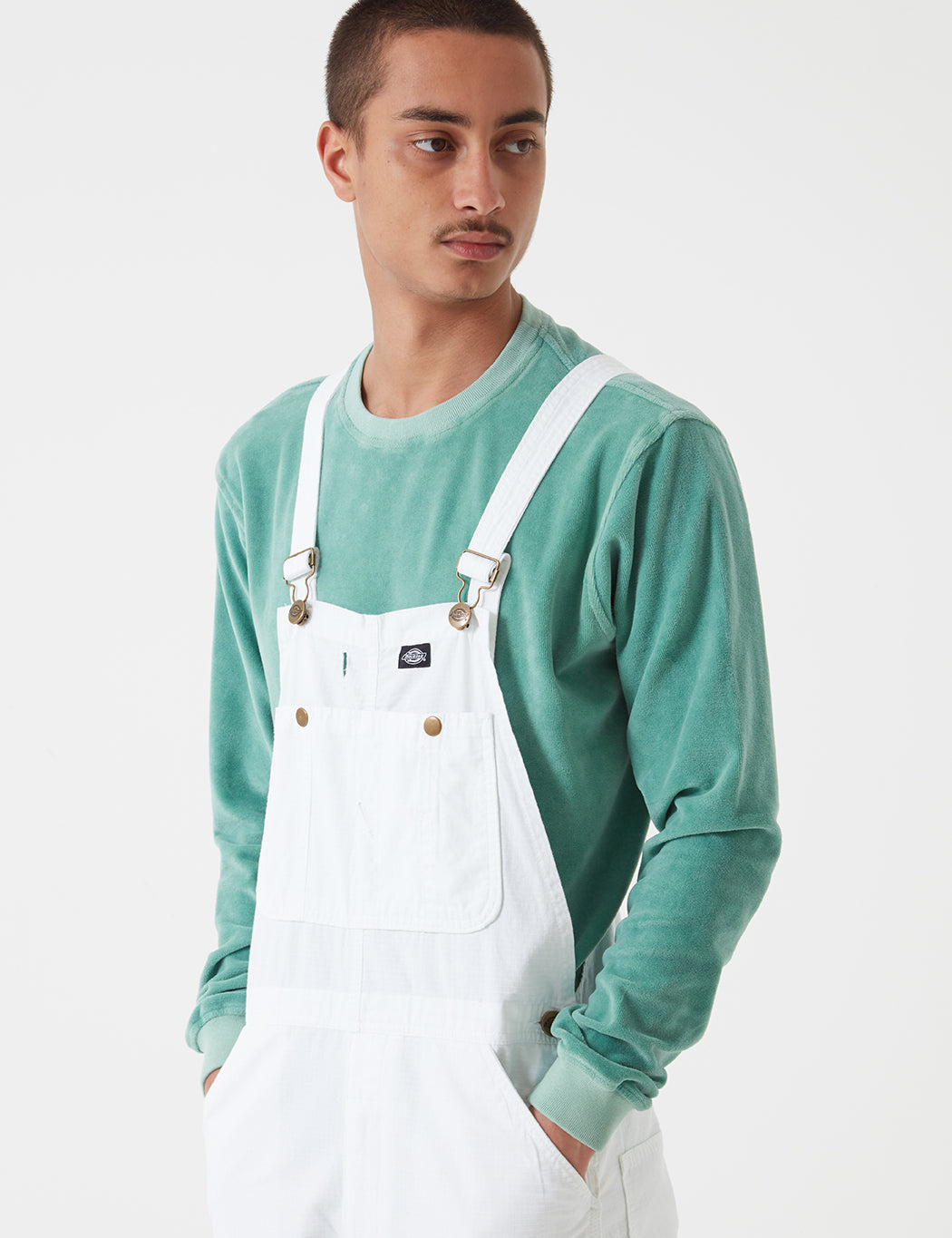 Purdon Bib Overalls - White
