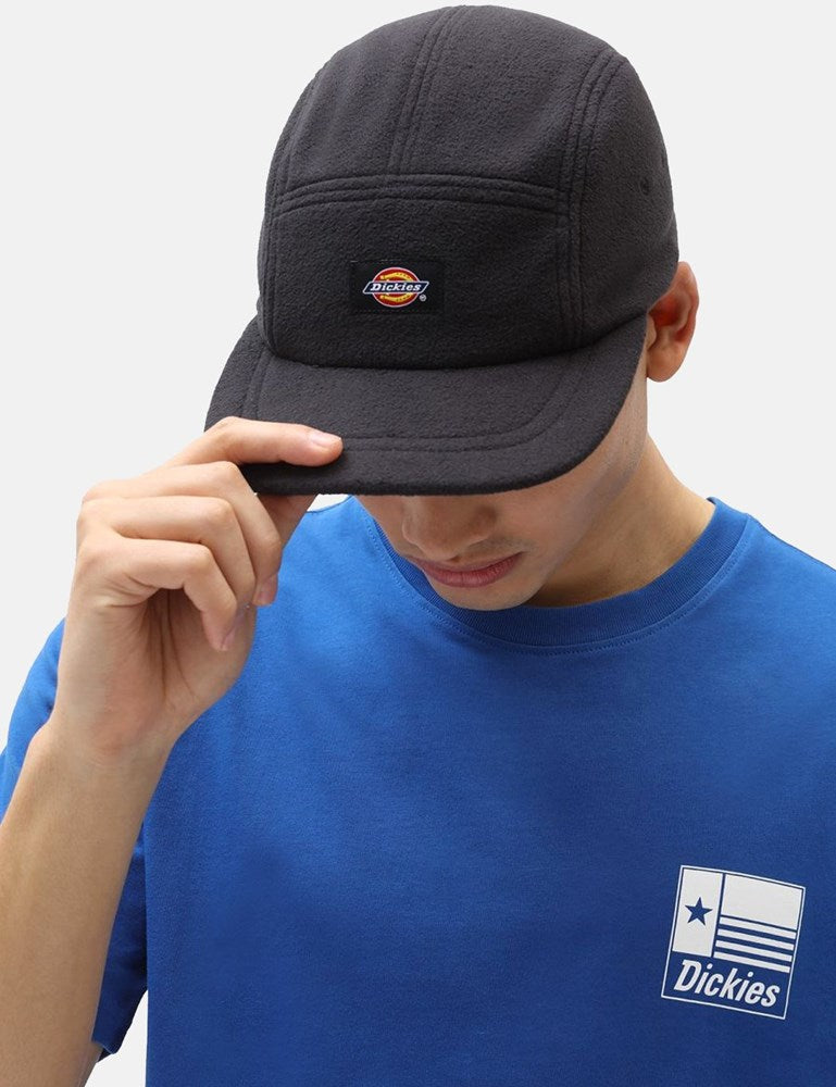 Sleetmute 5-Panel Cap (Fleece) - Black