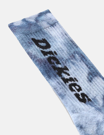 Greenwald Socks (Tie Dye) - Fog Blue