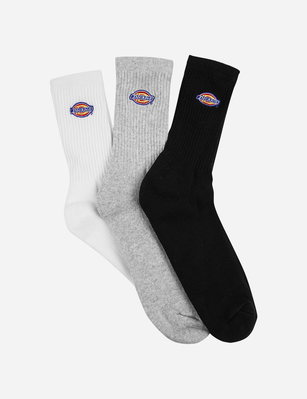 Valley Grove 3-Pack Socks - White/Black/Grey