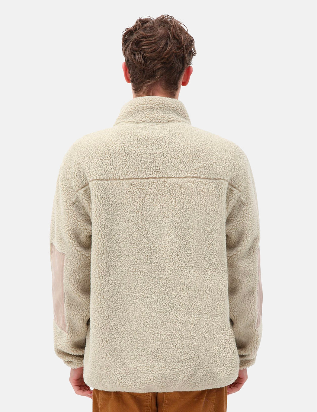 Red Chute Sherpa Zip Through - Light Taupe