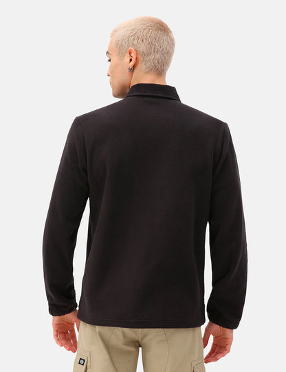 Morganza Fleece Polo - Black