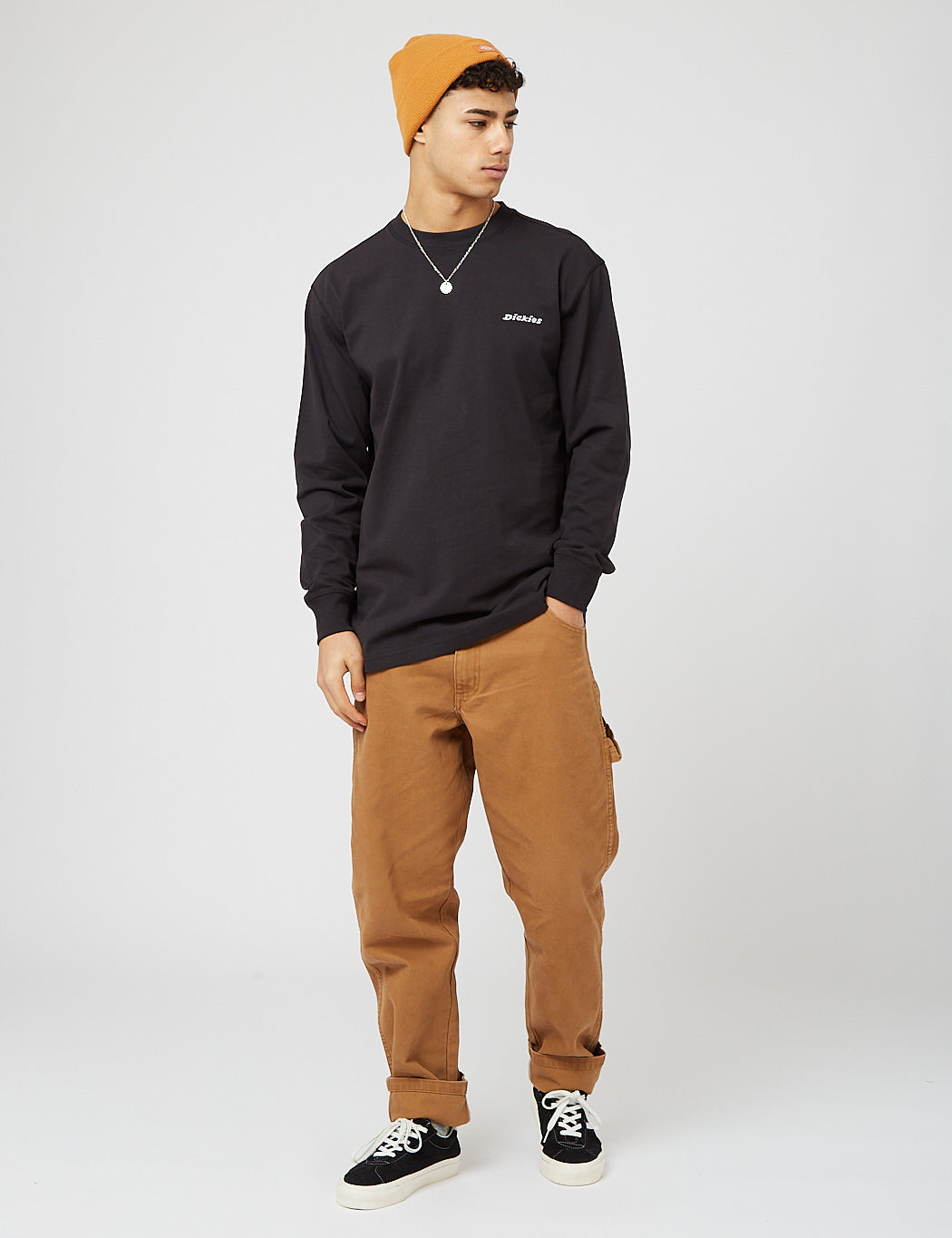 Loretto Long Sleeve T-Shirt (Heavyweight) - Black