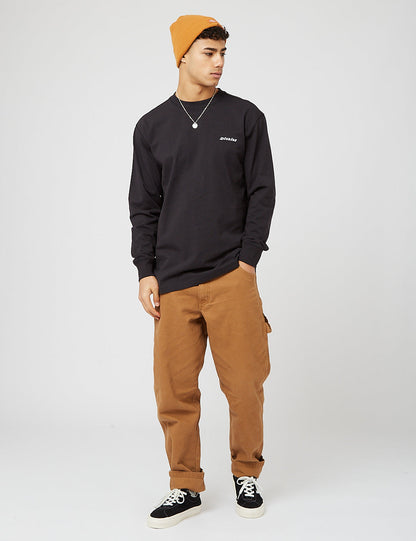 Loretto Long Sleeve T-Shirt (Heavyweight) - Black