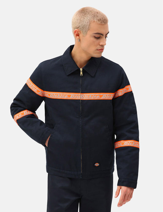 Gardere Reflective Tape Eisenhower Jacket - Dark Navy