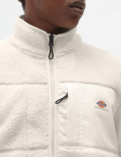 Red Chute Sherpa Fleece - Ecru White