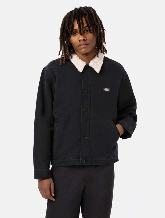 Duck Canvas Deck Jacket - Stone Washed Black