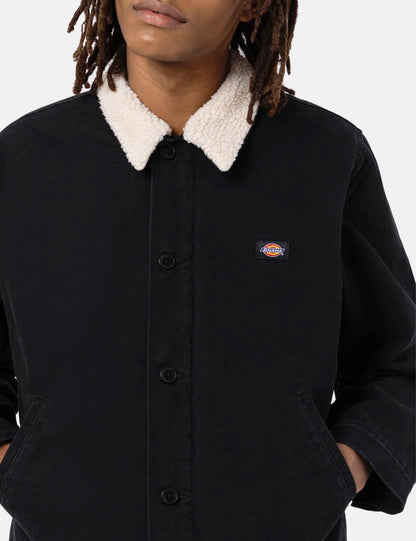 Duck Canvas Deck Jacket - Stone Washed Black