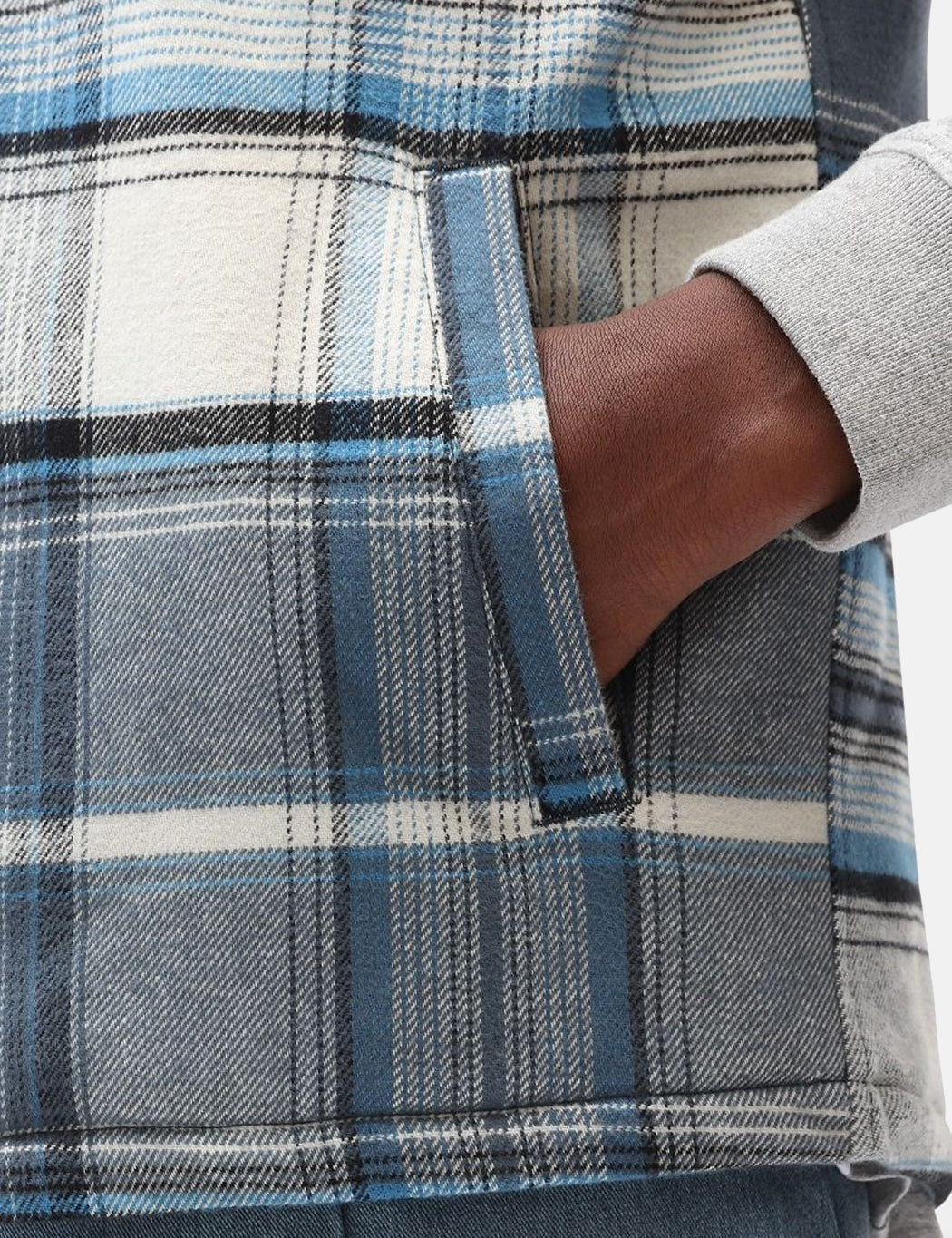 Pedro Bay Vest (Check) - Air Force Blue