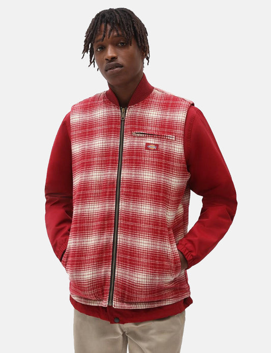 Pedro Bay Vest (Check) - Biking Red