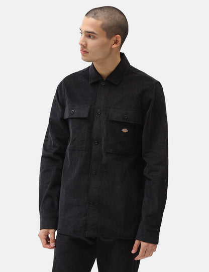 Higginson Corduroy Shirt - Black