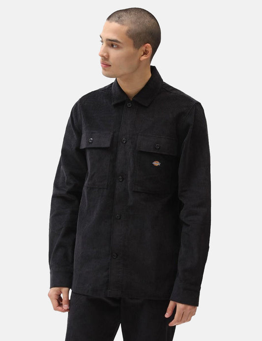 Higginson Corduroy Shirt - Black