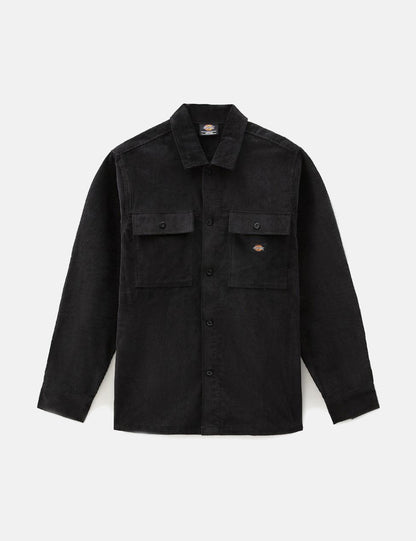 Higginson Corduroy Shirt - Black
