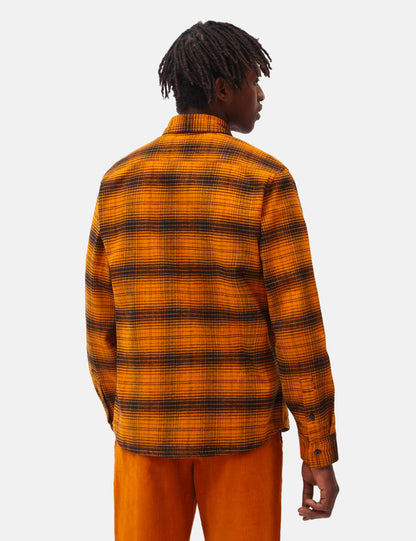Evansville Check Shirt - Pumpkin Spice Orange