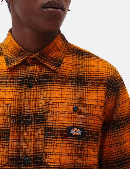 Evansville Check Shirt - Pumpkin Spice Orange