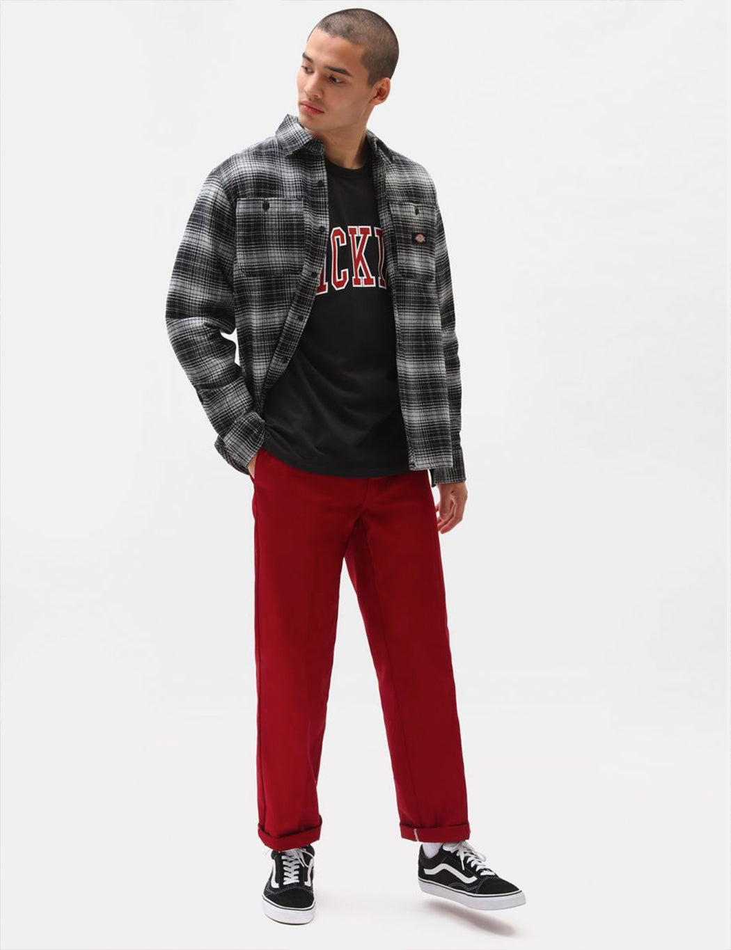 Evansville Check Shirt - Black