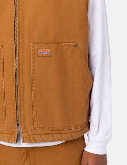 Duck Canvas Vest (Insulated) - Brown