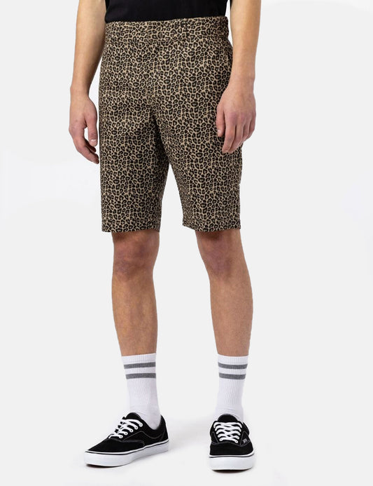 Silver Firs Shorts - Leopard Print