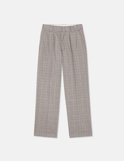 Bakerhill Pleated Pant (Loose) - Dark Brown