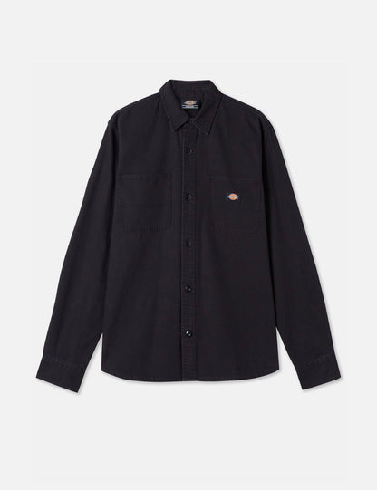 Duck Canvas Shirt - Stone Washed Black