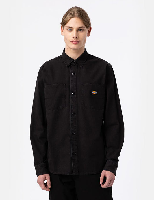 Duck Canvas Shirt - Stone Washed Black