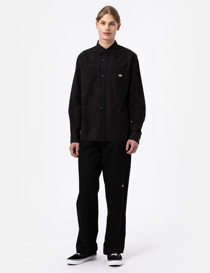Duck Canvas Shirt - Stone Washed Black