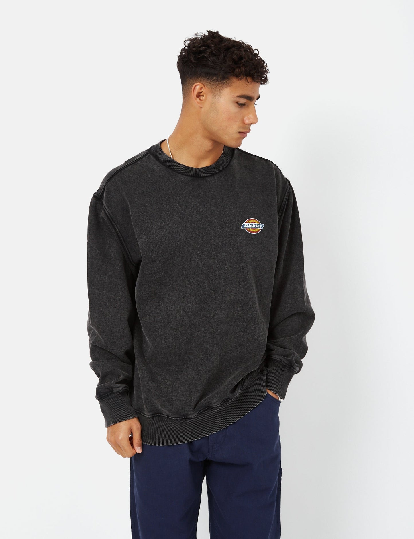 Icon Washed Sweatshirt - Black